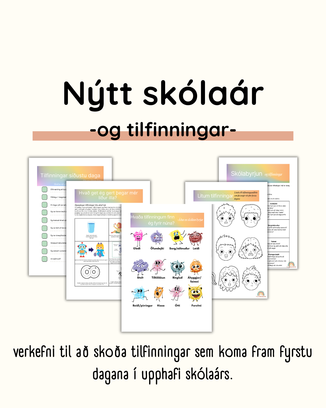 Nýtt skólaár- og tilfinningar